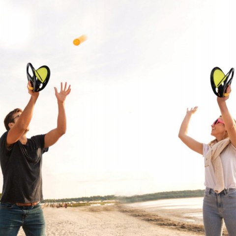 WOOPIE Catch Ball Gra Zręcznościowa Rzucaj Łap Dla Dwojga 2x Paletki+ 4 Piłki WOOPIE Catch Ball Gra Zręcznościowa Rzucaj Łap Dla Dwojga 2x Paletki+ 4 Piłki