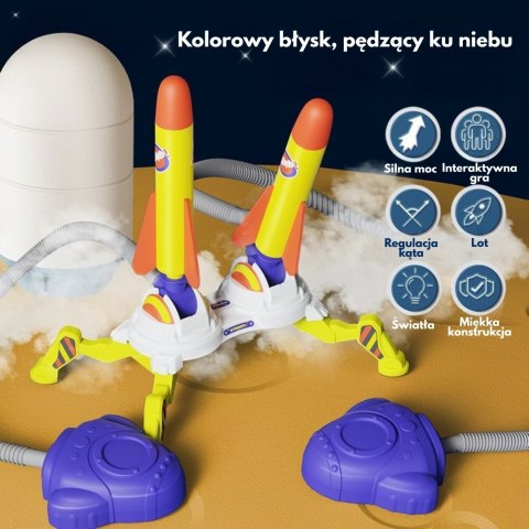 WOOPIE Podwójna Wyrzutnia Rakiet Piankowych 6 szt. WOOPIE Podwójna Wyrzutnia Rakiet Piankowych 6 szt.
