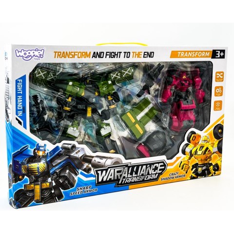 WOOPIE Roboty Transformujące Zestaw 4w1 Samochody Bojowe WOOPIE Roboty Transformujące Zestaw 4w1 Samochody Bojowe