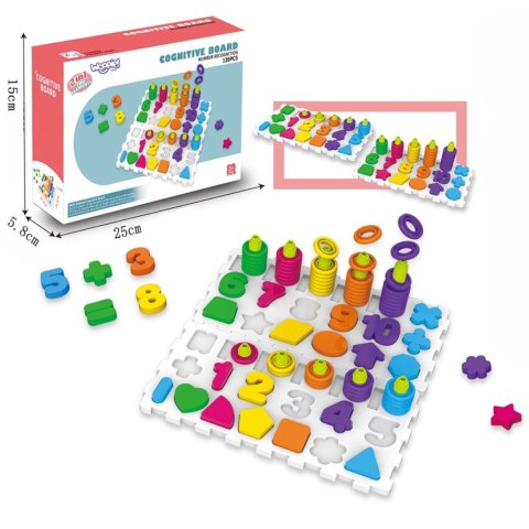 WOOPIE Układanka Montessori Sorter Trening Mózgu Literki Cyferki 139 el WOOPIE Układanka Montessori Sorter Trening Mózgu Literki Cyferki 139 el