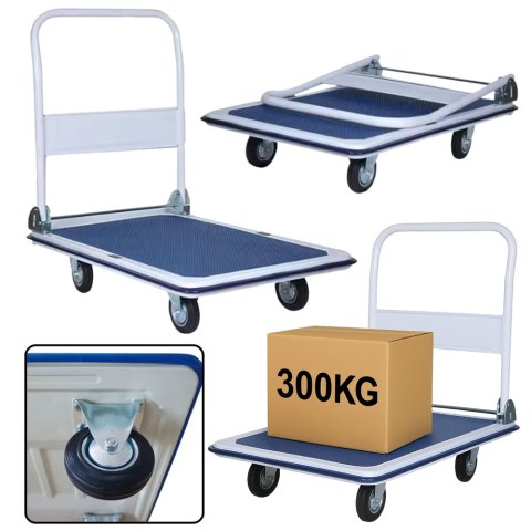 Wózek Platformowy Transportowy Magazynowy Do 300kg Wózek Platformowy Transportowy Magazynowy Do 300kg