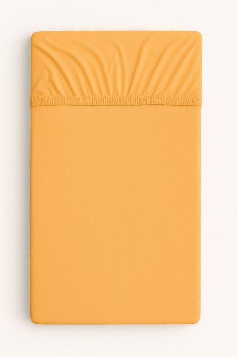 Prześcieradło jersey bawełna z gumką do łóżeczka 120x60cm - brzoskwiniowe