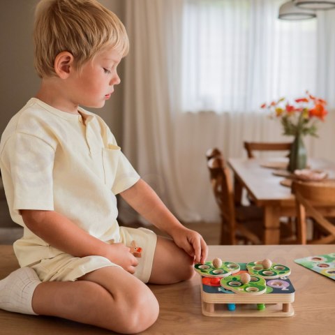 TOOKY TOY Drewniana Gra Zręcznościowa 2w1 Wyciągnij Robaczki dla Dzieci TOOKY TOY Drewniana Gra Zręcznościowa 2w1 Wyciągnij Robaczki dla Dzieci