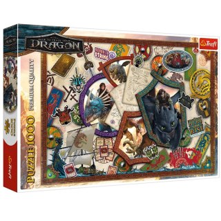 Puzzle 1000 - Jak wytresować Smoka - Bohaterowie Trefl 10959