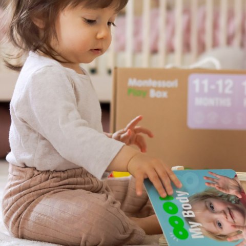 Tooky Toy TOOKY TOY Box Pudełko XXL Montessori Edukacyjne 5w1 Sensoryczne 11-12 Mies