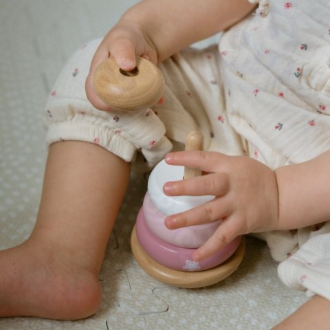 Viga Toys VIGA PolarB Drewniana Piramidka Edukacyjna - Lisek