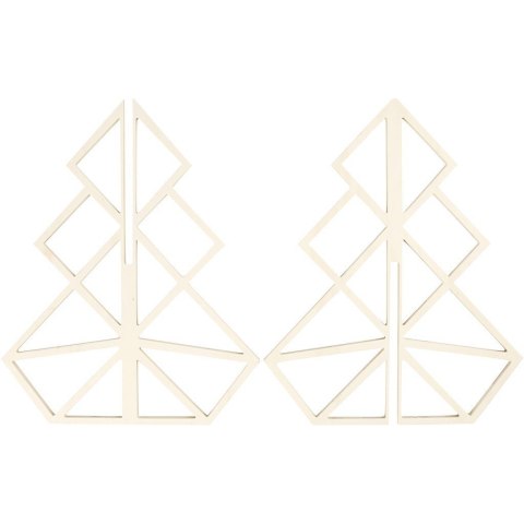 Choinka Geometryczna ze sklejki H: 40 cm