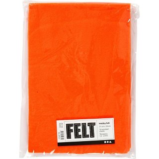 Filc 10 ark. A4 Pomarańczowy