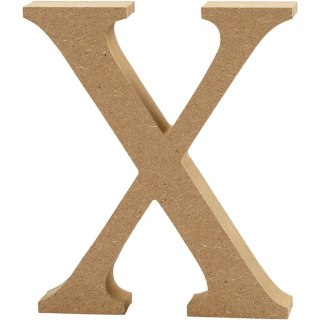 Litera X z MDF H: 13 cm