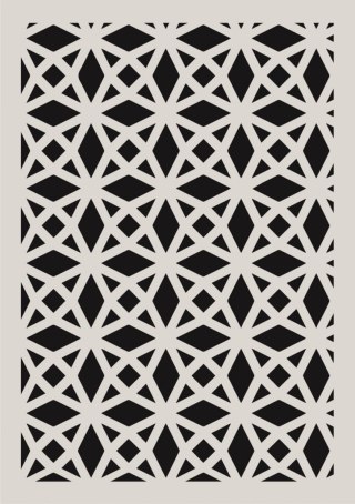 Szablon samoprzylepny 3D Geometryczny 2