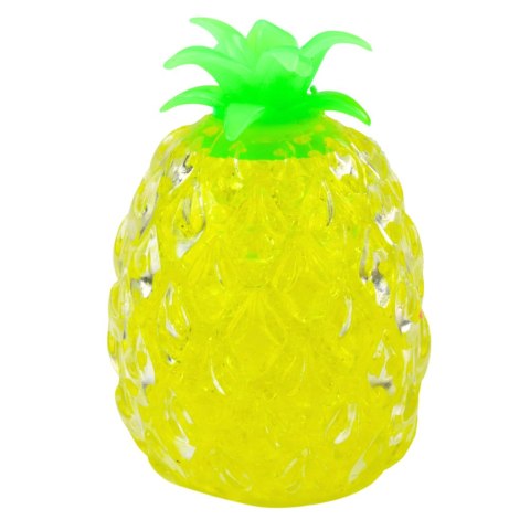 Gniotek Ananas Owoc Antystresowy Z Kulkami Hydrożelowymi Żółty