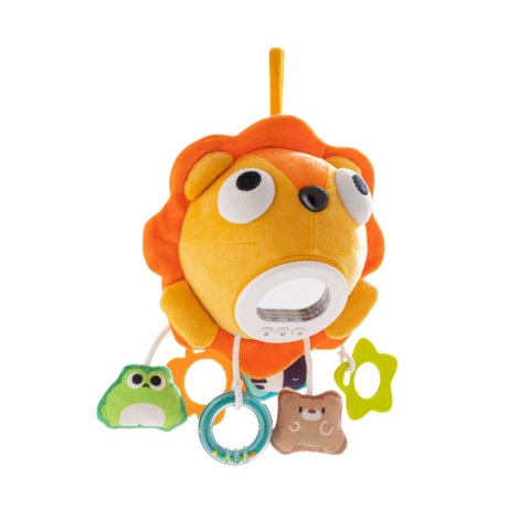 WOOPIE Pluszowy Lew Maskotka Interaktywna Przytulanka Muzyczna z Zawieszkami i Gryzakami