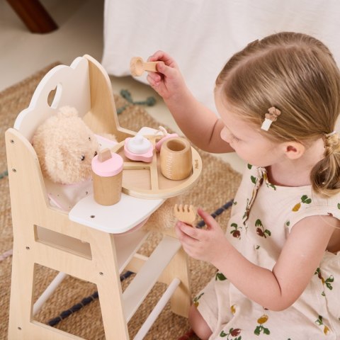 Viga Toys VIGA PolarB Drewniany Zestaw do Karmienia Lalki Torba - z Butelką i Śliniaczkiem