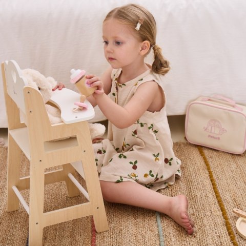 Viga Toys VIGA PolarB Drewniany Zestaw do Karmienia Lalki Torba - z Butelką i Śliniaczkiem