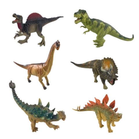 WOOPIE Zestaw Figurek Dinozaurów 6 Sztuk T-Rex
