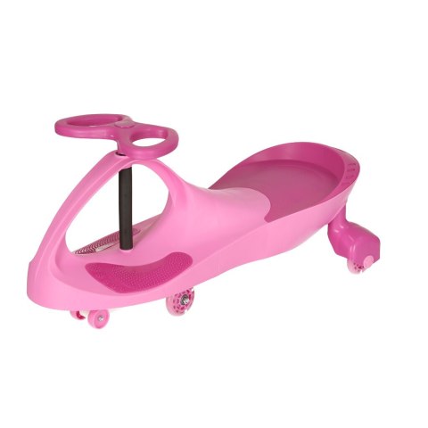 Jeździk grawitacyjny LED Swing Fix S3 świecące koła różowy