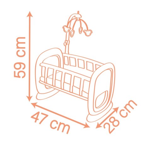 SMOBY Baby Nurse Kołyska z karuzelką