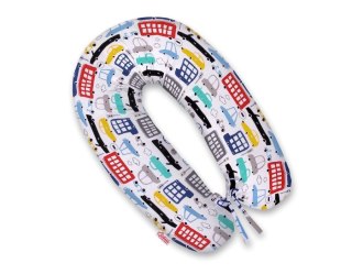 Bawełniana poszewka do poduszki ciążowej Longer - Autka kolorowe