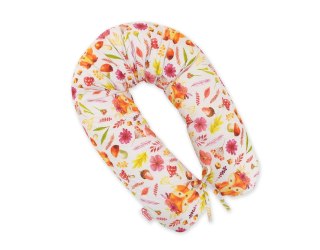 Bawełniana poszewka do poduszki ciążowej Longer - Lisek w wianku