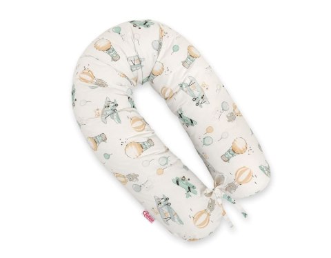 Bawełniana poszewka do poduszki ciążowej Longer - Sky adventure