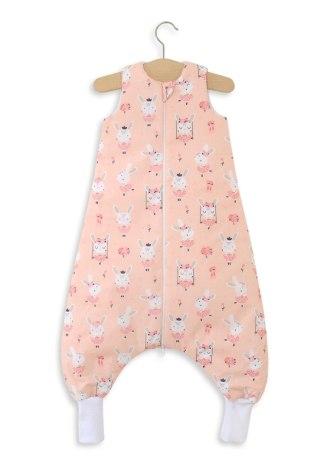 Śpiworek dla dzieci z nogawkami bawełniany ocieplany L 9-24 mcy TOG 2.5 - króliczki baletnice