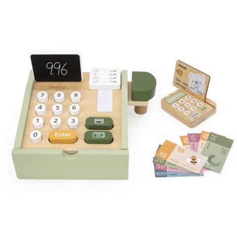 Viga Toys VIGA PolarB Drewniana Kasa Sklepowa Zielona