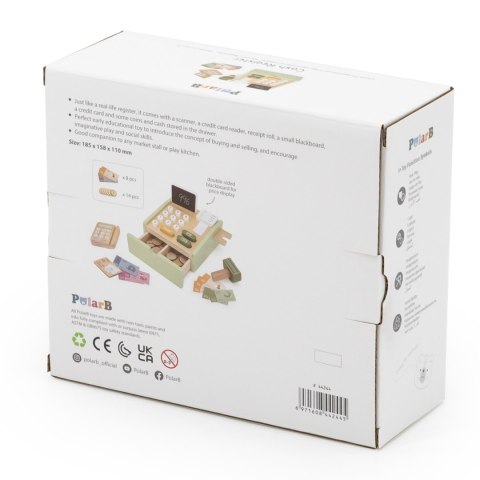Viga Toys VIGA PolarB Drewniana Kasa Sklepowa Zielona