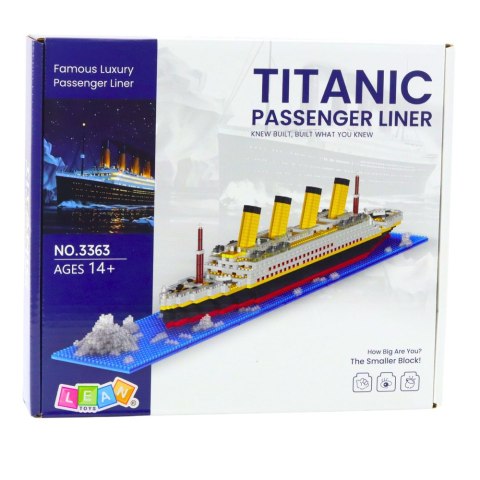 Klocki Konstrukcyjne Statek Titanic Model Statku 3D 1878 el.
