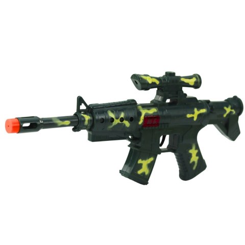 Zestaw Karabin Wojskowy Z Karabinem Akcesoria Dźwięk Strzału Khaki