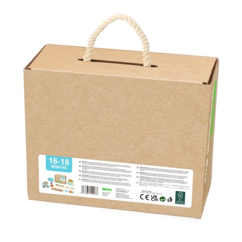 Tooky Toy TOOKY TOY Box Pudełko XXL Montessori Edukacyjne 7w1 Sensoryczne 16-18 Mies.