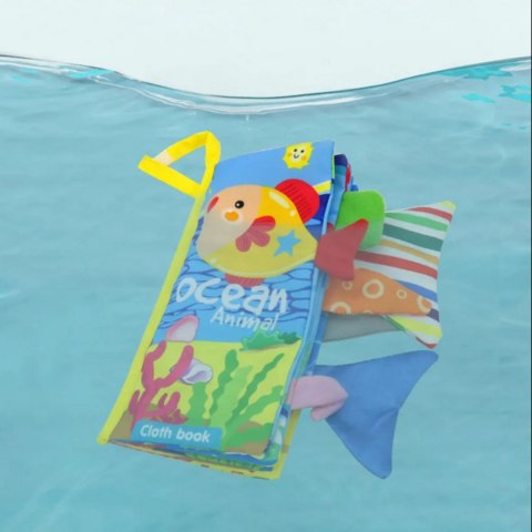 Woopie Baby WOOPIE BABY Książeczka z Ogonkami Zwierząt Morskich Materiałowa Szeleszcząca