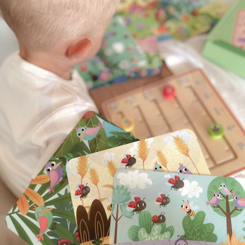 Tooky Toy TOOKY TOY Drewniana Gra Nauka Liczenia Zwierzątka