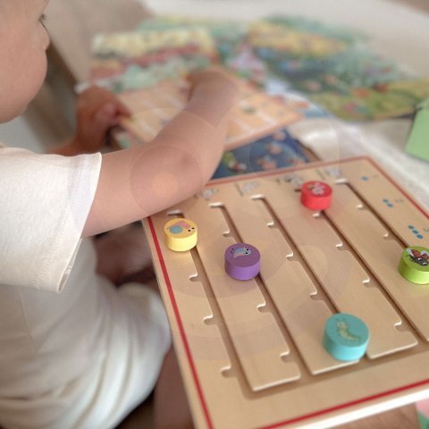 Tooky Toy TOOKY TOY Drewniana Gra Nauka Liczenia Zwierzątka