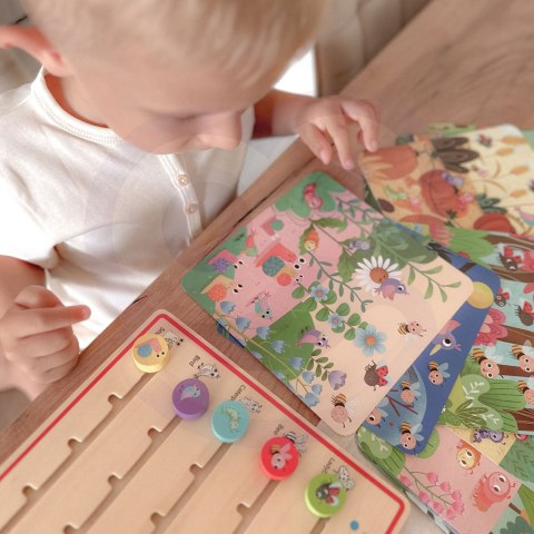 Tooky Toy TOOKY TOY Drewniana Gra Nauka Liczenia Zwierzątka