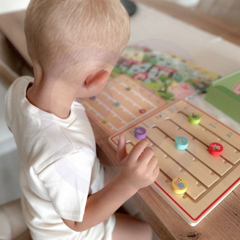 Tooky Toy TOOKY TOY Drewniana Gra Nauka Liczenia Zwierzątka