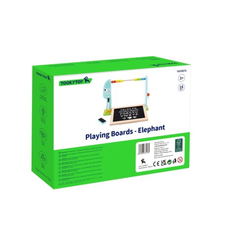 Tooky Toy TOOKY TOY Edukacyjna Tablica Na Biurko + 18 magnetycznych elementów