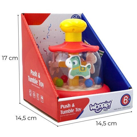 Woopie Baby WOOPIE BABY Kolorowe Koniki Czerwona Bączek Karuzela