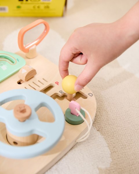 CLASSIC WORLD Drewniana Tablica Manipulacyjna Wielofunkcyjna Kierownica Motoryczna