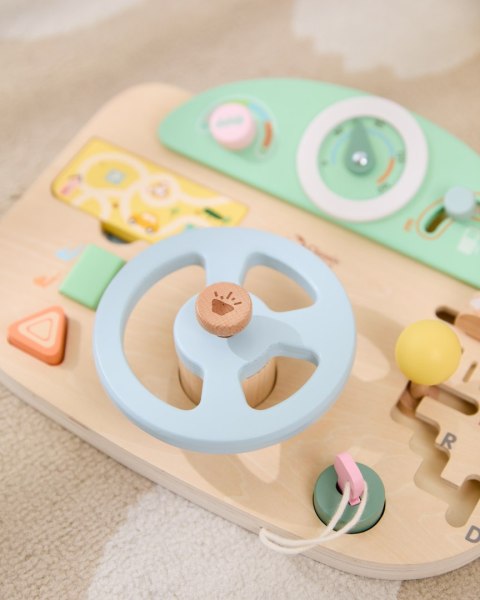 CLASSIC WORLD Drewniana Tablica Manipulacyjna Wielofunkcyjna Kierownica Motoryczna