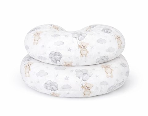 Poduszka ciążowa typu C dla kobiet w ciąży do spania karmienia + zdejmowana poszewka - Miś