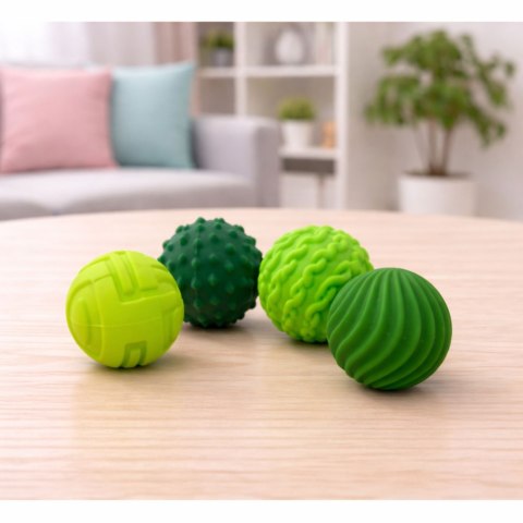 Magnetyczne Silikonowe Piłki Antystresowe W Etui Zielone 2,5 cm 4 el.