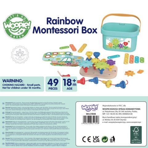 Woopie Let's Go Green WOOPIE GREEN Konstrukcyjny BOX Motoryczny Montessori 12w1 FSC