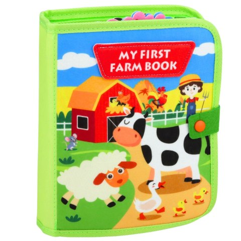Książeczka Edukacyjna Sensoryczna Dla Dzieci Farma 20 Aktywności