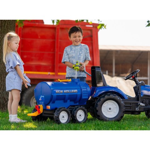 FALK Przyczepa Cysterna Beczkowóz z Kranem New Holland Niebieska