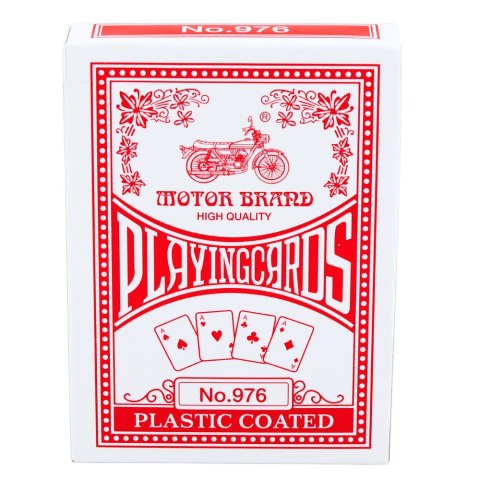 Klasyczne Karty Do Gry Plastikowa Powłoka Talia Czerwone