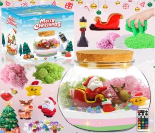 Mikołaj w słoiku lampka DIY LS