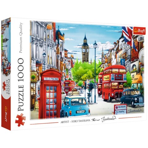 Puzzle - 1000 - Ulica Londynu - Trefl 10557