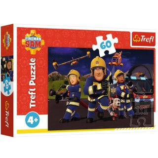 Puzzle - 60 - Strażak Sam - Bohater w mundurze - Trefl 17413
