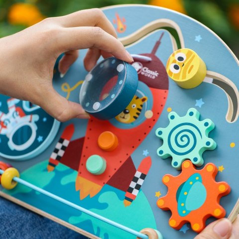 Classic World CLASSSIC WORLD Tablica Manipulacyjna Wielofunkcyjna 6w1 Rakieta