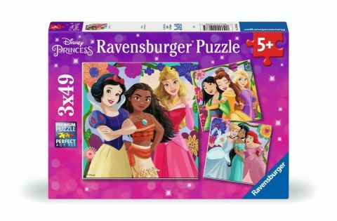 Puzzle 3x49 Disney Princess